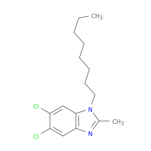 1H-BENZIMIDAZOLE, 5,6-DICHLORO-2-METHYL-1-OCTYL-