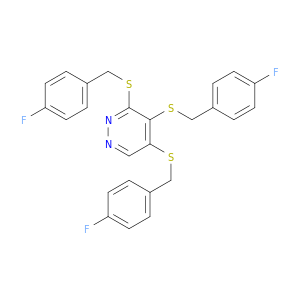 3,4,5-TRIS((4-FLUOROBENZYL)THIO)PYRIDAZINE