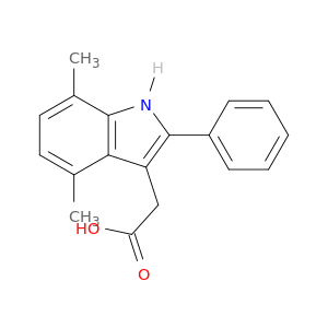 4,7-二甲基-2-苯基-1H-吲哚-3-乙酸
