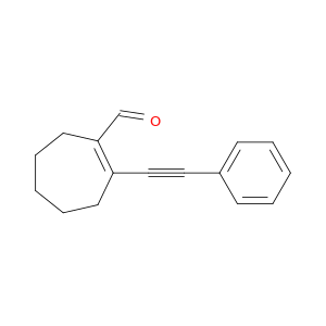 1-Cycloheptene-1-carboxaldehyde, 2-(phenylethynyl)-