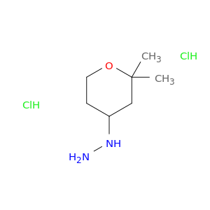 (2,2-dimethyloxan-4-yl)hydrazine Dihydrochloride