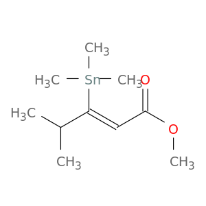 2-Pentenoic acid, 4-methyl-3-(trimethylstannyl)-, methyl ester, (Z)-