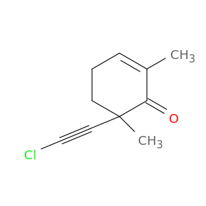 2-Cyclohexen-1-one, 6-(chloroethynyl)-2,6-dimethyl-