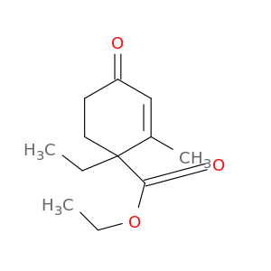 2-Cyclohexene-1-carboxylic acid, 1-ethyl-2-methyl-4-oxo-, ethyl ester