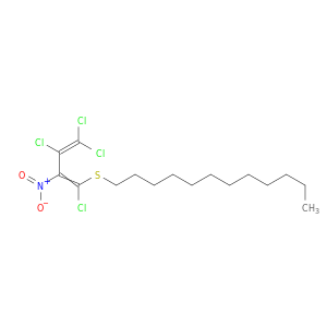 Dodecane, 1-[(1,3,4,4-tetrachloro-2-nitro-1,3-butadienyl)thio]-