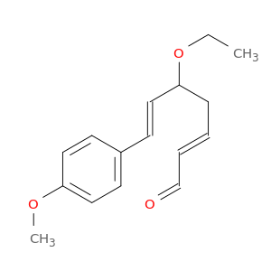 2,6-Heptadienal, 5-ethoxy-7-(4-methoxyphenyl)-, (E,E)-