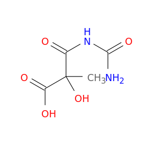 Propanoic acid, 3-[(aminocarbonyl)amino]-2-hydroxy-2-methyl-3-oxo-