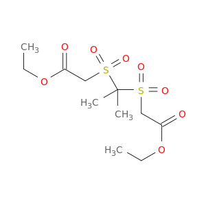 Acetic acid, 2,2'-[(1-methylethylidene)bis(sulfonyl)]bis-, diethyl ester