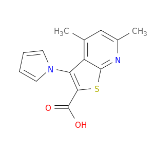 Thieno[2,3-b]pyridine-2-carboxylic acid, 4,6-dimethyl-3-(1H-pyrrol-1-yl)-