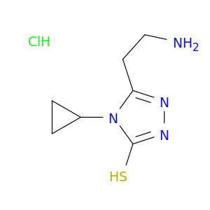 5-(2-aminoethyl)-4-cyclopropyl-4H-1,2,4-triazole-3-thiol hydrochloride