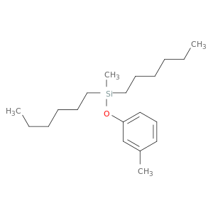 Silane, dihexylmethyl(3-methylphenoxy)-