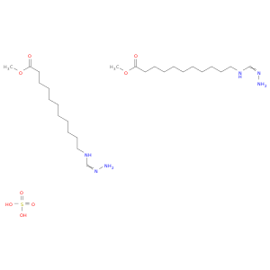 Undecanoic acid, 11-[(aminoiminomethyl)amino]-, methyl ester, sulfate(2:1)