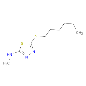 1,3,4-Thiadiazol-2-amine, 5-(hexylthio)-N-methyl-
