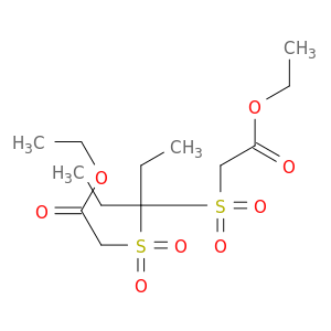 Acetic acid, 2,2'-[(1-ethylpropylidene)bis(sulfonyl)]bis-, diethyl ester