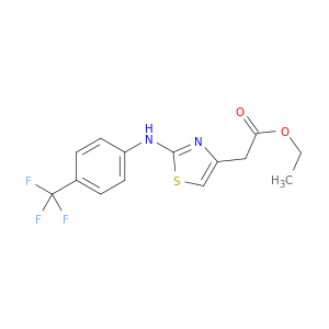 4-Thiazoleacetic acid, 2-[[4-(trifluoromethyl)phenyl]amino]-, ethyl ester