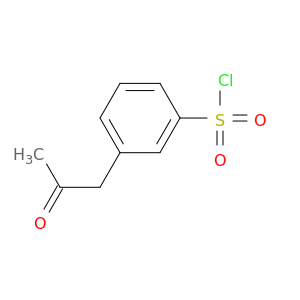 Benzenesulfonyl chloride, 3-(2-oxopropyl)-