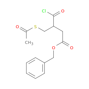 Butanoic acid, 3-[(acetylthio)methyl]-4-chloro-4-oxo-, phenylmethyl ester