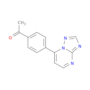 Ethanone, 1-[4-([1,2,4]triazolo[1,5-a]pyrimidin-7-yl)phenyl]-