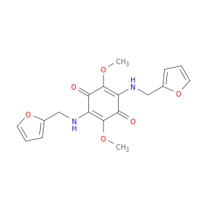 2,5-Cyclohexadiene-1,4-dione,2,5-bis[(2-furanylmethyl)amino]-3,6-dimethoxy-