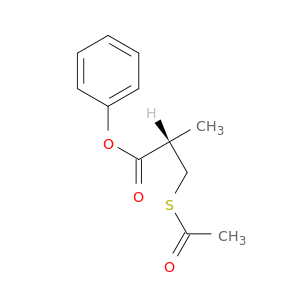 Propanoic acid, 3-(acetylthio)-2-methyl-, phenyl ester, (S)-