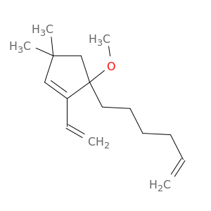 1-Cyclopentene, 1-ethenyl-5-(5-hexen-1-yl)-5-methoxy-3,3-dimethyl-