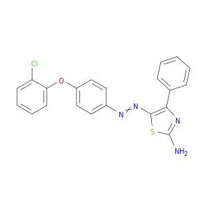 2-Thiazolamine, 5-[[4-(2-chlorophenoxy)phenyl]azo]-4-phenyl-