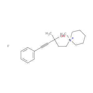 1-(3-HYDROXY-3-METHYL-5-PHENYL-4-PENTYNYL)-1-METHYLPIPERIDINIUM IODIDE