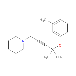 Piperidine, 1-[4-methyl-4-(3-methylphenoxy)-2-pentynyl]-