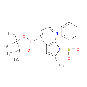 2-Methyl-1-(phenylsulfonyl)-4-(4,4,5,5-tetramethyl-1,3,2-dioxaborolan-2-yl)-1H-pyrrolo[2,3-b]pyridine