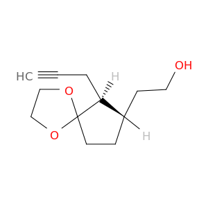 1,4-Dioxaspiro[4.4]nonane-7-ethanol, 6-(2-propynyl)-, trans-