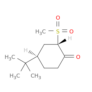 Cyclohexanone, 4-(1,1-dimethylethyl)-2-(methylsulfonyl)-, trans-