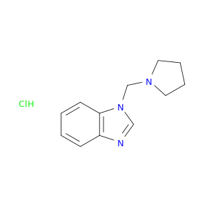 1-(pyrrolidin-1-ylmethyl)-1h-benzimidazole hydrochloride(1:1)