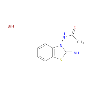 Acetamide, N-(2-imino-3(2H)-benzothiazolyl)-, hydrobromide