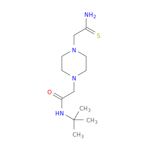 N-tert-Butyl-2-[4-(carbamothioylmethyl)piperazin-1-yl]acetamide