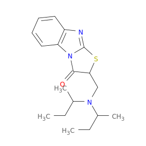 Thiazolo[3,2-a]benzimidazol-3(2H)-one,2-[[bis(1-methylpropyl)amino]methyl]-