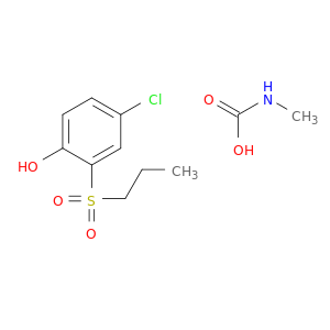 Phenol, 4-chloro-2-(propylsulfonyl)-, methylcarbamate