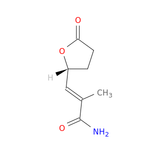 2-Propenamide, 2-methyl-3-[(2R)-tetrahydro-5-oxo-2-furanyl]-, (2E)-