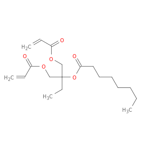 Octanoic acid, 1,1-bis[[(1-oxo-2-propenyl)oxy]methyl]propyl ester