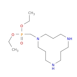 Phosphonic acid, (1,5,9-triazacyclododec-1-ylmethyl)-, diethyl ester