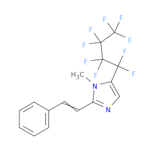 1H-Imidazole,1-methyl-5-(1,1,2,2,3,3,4,4,4-nonafluorobutyl)-2-(2-phenylethenyl)-