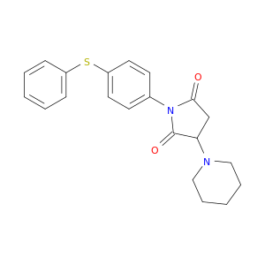 2,5-Pyrrolidinedione, 1-[4-(phenylthio)phenyl]-3-(1-piperidinyl)-