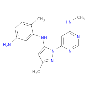 6-Methyl-N1-(3-methyl-1-(6-(methylamino)pyrimidin-4-yl)-1H-pyrazol-5-yl)benzene-1,3-diamine