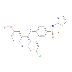 4-((6-CHLORO-2-METHOXY-9-ACRIDINYL)AMINO)-N-(1,3-THIAZOL-2-YL)BENZENESULFONAMIDE