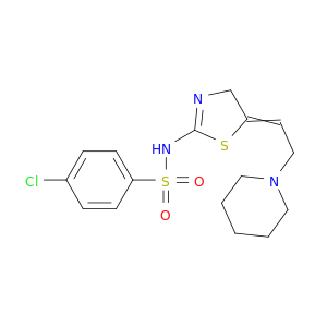 4-CHLORO-N-(5-(2-(PIPERIDIN-1-YL)ETHYLIDENE)-4,5-DIHYDRO-THIAZOL-2-YL)BENZENESULFONAMIDE