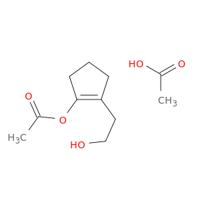 1-Cyclopentene-1-ethanol, 2-(acetyloxy)-, acetate