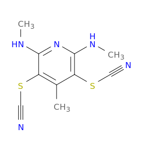 Thiocyanic acid, 4-methyl-2,6-bis(methylamino)-3,5-pyridinediyl ester