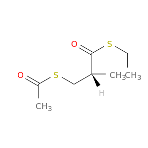 Propanethioic acid, 3-(acetylthio)-2-methyl-, S-ethyl ester, (R)-
