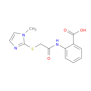 2-{2-[(1-Methyl-1H-imidazol-2-yl)sulfanyl]acetamido}benzoic Acid
