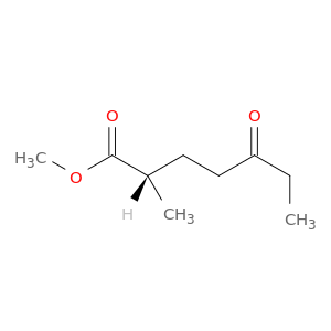Heptanoic acid, 2-methyl-5-oxo-, methyl ester, (S)-