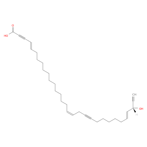 4,17,27-Hentriacontatriene-2,20,30-triynoicacid, 29-hydroxy-, (4E,17Z,27E)-